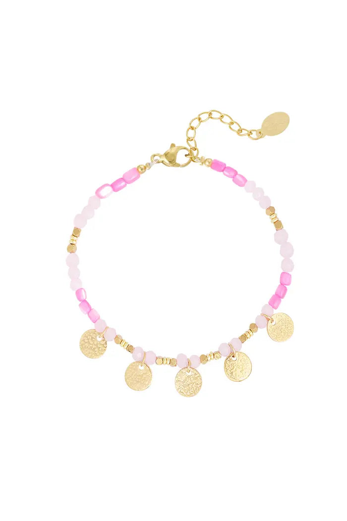 Armband Pink Party Goud - LoveSieraden